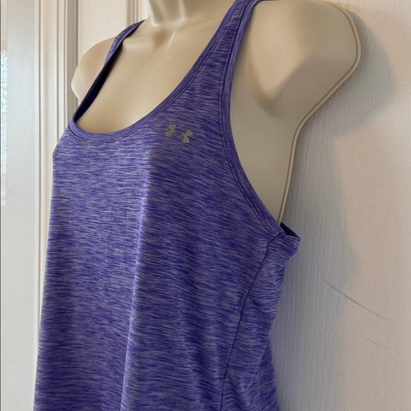 Under Armour Women's Heat Gear Purple Tank Top - Picture 5 of 5